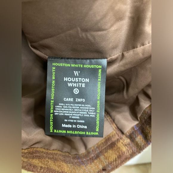 NEW Houston White Adult Unisex Button Up Winter Wool Pea Coat Jacket Size Small - Picture 6 of 11